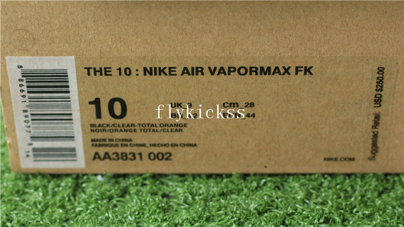 Off White x Nike Air VaporMax Black 2018